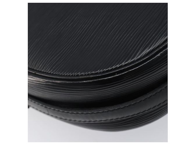 Borsa a tracolla LOUIS VUITTON Epi Jeune Fille MM Nera M52152 LV Auth ep16038A Nero - vista 17