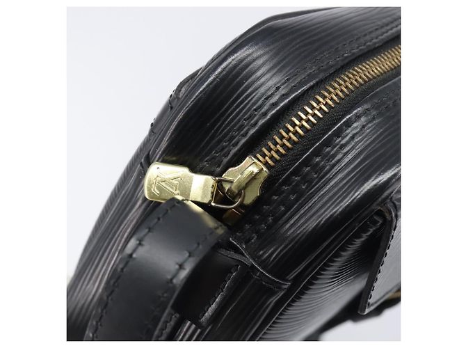 Borsa a tracolla LOUIS VUITTON Epi Jeune Fille MM Nera M52152 LV Auth ep16038A Nero - vista 19