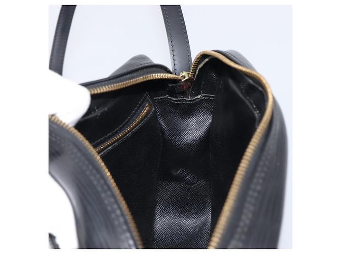 Borsa a tracolla LOUIS VUITTON Epi Jeune Fille MM Nera M52152 LV Auth ep16038A Nero - vista 21