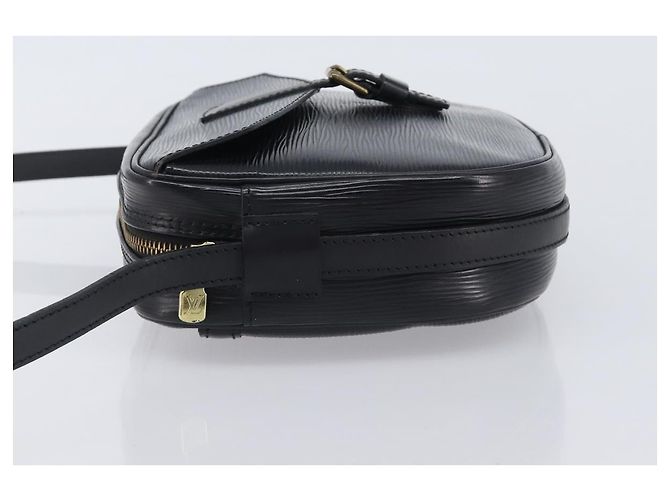 Borsa a tracolla LOUIS VUITTON Epi Jeune Fille MM Nera M52152 LV Auth ep16038A Nero - vista 4