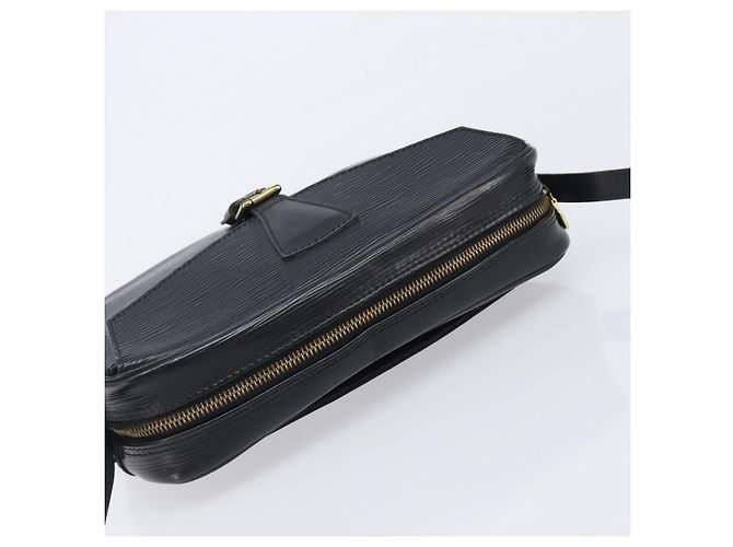 Borsa a tracolla LOUIS VUITTON Epi Jeune Fille MM Nera M52152 LV Auth ep16038A Nero - vista 6