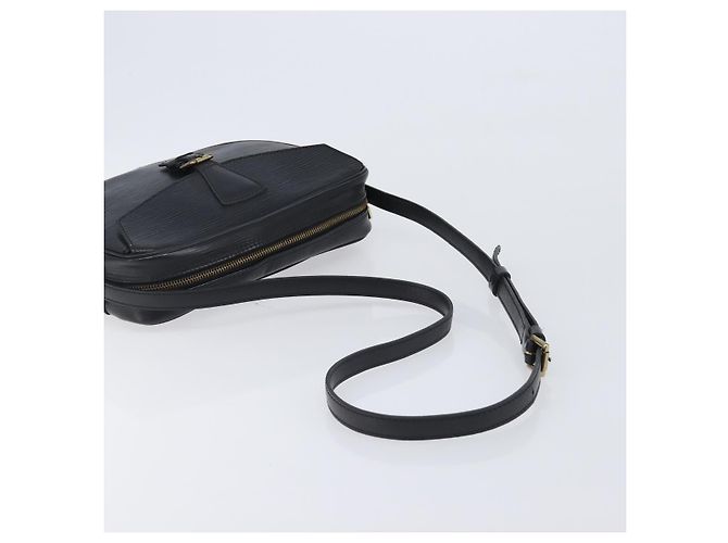 Borsa a tracolla LOUIS VUITTON Epi Jeune Fille MM Nera M52152 LV Auth ep16038A Nero - vista 7