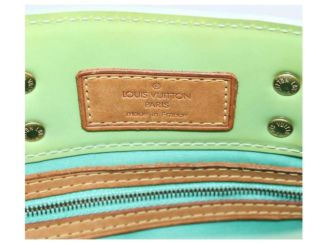 Borsa LOUIS VUITTON Monogram Vernis Reade PM Peppermint M91307 LV Auth ep16109 Verde - vista 10