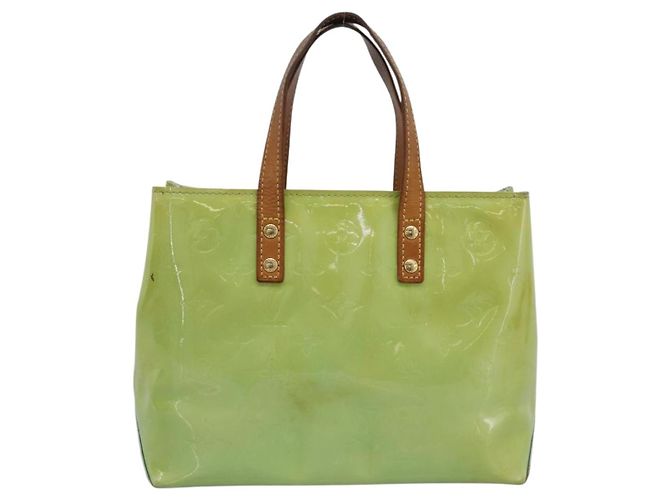 Borsa LOUIS VUITTON Monogram Vernis Reade PM Peppermint M91307 LV Auth ep16109 Verde - vista 13