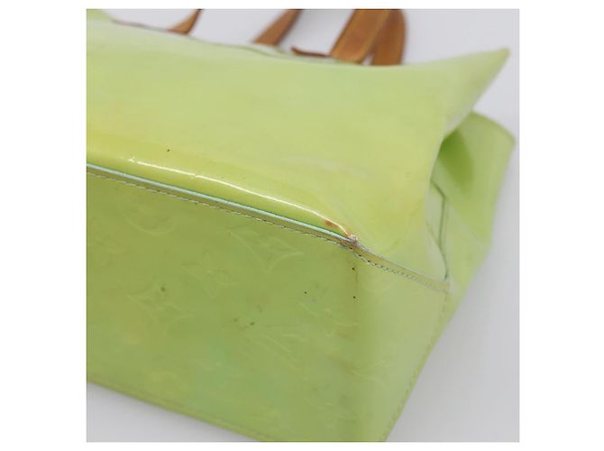 Borsa LOUIS VUITTON Monogram Vernis Reade PM Peppermint M91307 LV Auth ep16109 Verde - vista 16