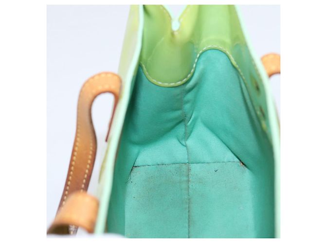 Borsa LOUIS VUITTON Monogram Vernis Reade PM Peppermint M91307 LV Auth ep16109 Verde - vista 17