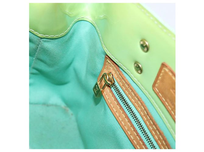 Borsa LOUIS VUITTON Monogram Vernis Reade PM Peppermint M91307 LV Auth ep16109 Verde - vista 19