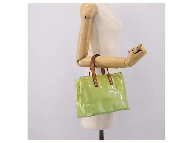 Borsa LOUIS VUITTON Monogram Vernis Reade PM Peppermint M91307 LV Auth ep16109 Verde - vista 21