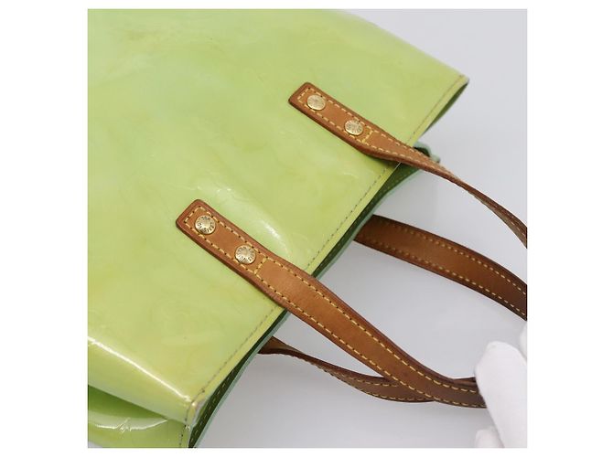 Borsa LOUIS VUITTON Monogram Vernis Reade PM Peppermint M91307 LV Auth ep16109 Verde - vista 6
