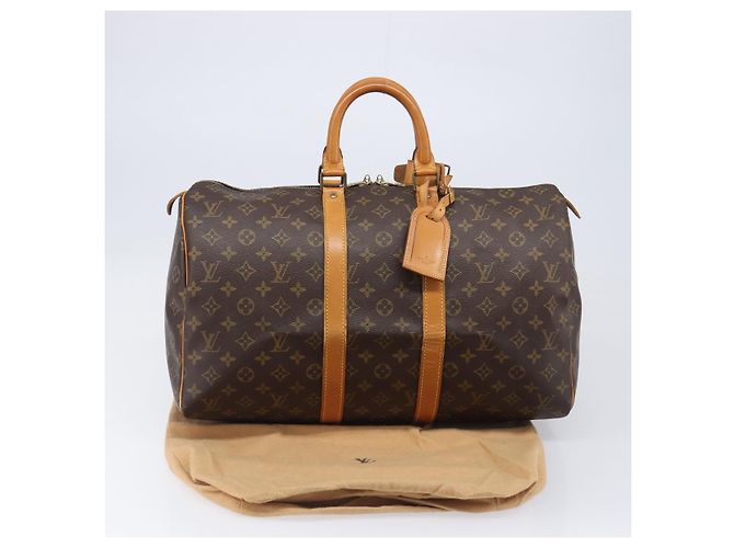 LOUIS VUITTON Monogram Keepall 45 Boston Bag M41428 LV Auth 200672A Monograma - vista 12
