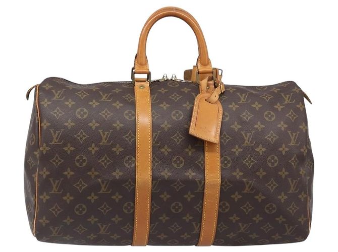 LOUIS VUITTON Monogram Keepall 45 Boston Bag M41428 LV Auth 200672A Monograma - vista 13