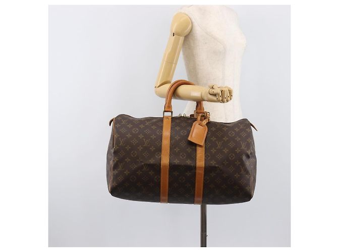 LOUIS VUITTON Monogram Keepall 45 Boston Bag M41428 LV Auth 200672A Monograma - vista 27