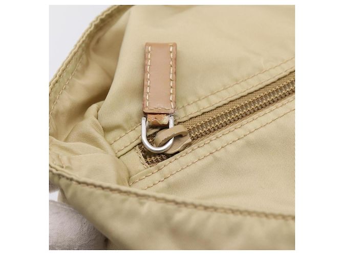 Sac Tote PRADA Nylon Beige Silver Auth 206281A Argenté - vue 15