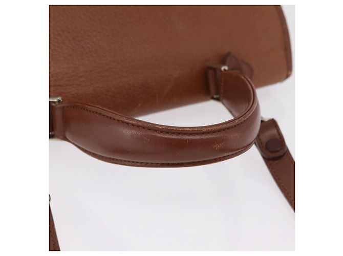 Borsa a mano Burberrys in pelle 2way Marrone Oro Auth ep16217 D'oro - vista 10