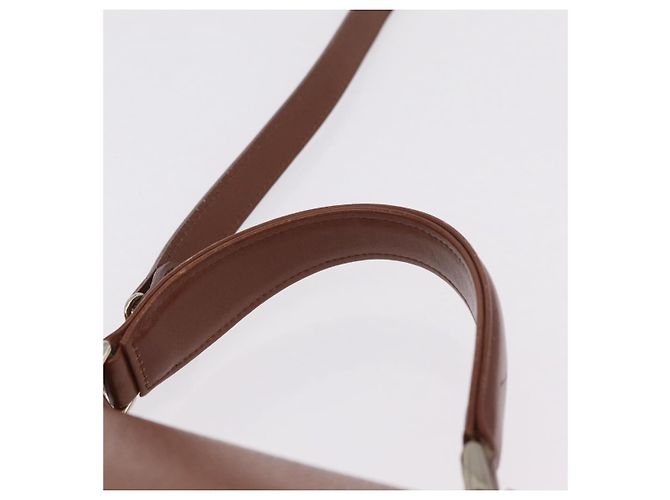 Borsa a mano Burberrys in pelle 2way Marrone Oro Auth ep16217 D'oro - vista 11