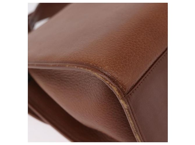 Borsa a mano Burberrys in pelle 2way Marrone Oro Auth ep16217 D'oro - vista 17