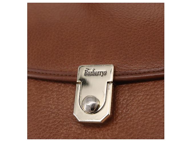 Borsa a mano Burberrys in pelle 2way Marrone Oro Auth ep16217 D'oro - vista 19