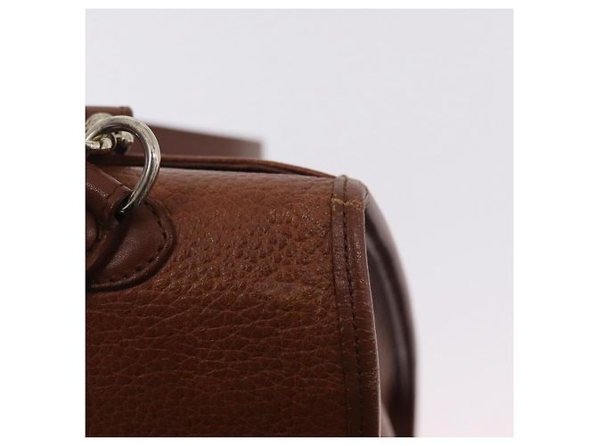 Borsa a mano Burberrys in pelle 2way Marrone Oro Auth ep16217 D'oro - vista 20