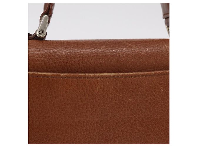 Borsa a mano Burberrys in pelle 2way Marrone Oro Auth ep16217 D'oro - vista 4