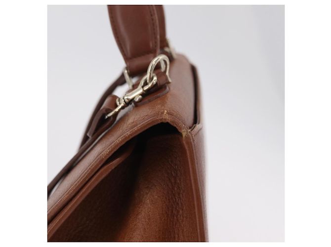 Borsa a mano Burberrys in pelle 2way Marrone Oro Auth ep16217 D'oro - vista 6