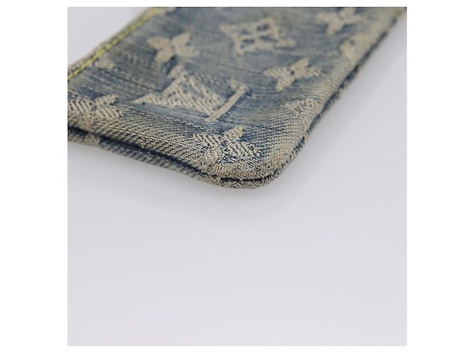 LOUIS VUITTON Monogram Denim Pochette Cles Purse Blue M95343 LV Auth 206350A Azul - vista 16