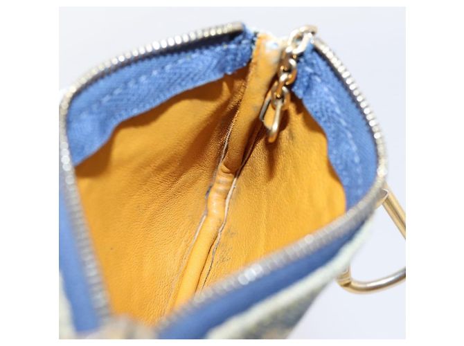 LOUIS VUITTON Monogram Denim Pochette Cles Purse Blue M95343 LV Auth 206350A Azul - vista 18