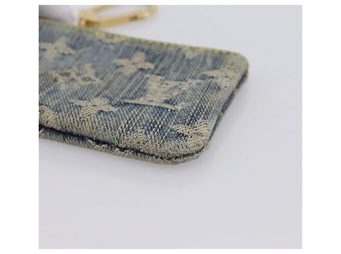 LOUIS VUITTON Monogram Denim Pochette Cles Purse Blue M95343 LV Auth 206350A Azul - vista 8