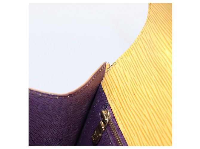 Borsa a mano LOUIS VUITTON Epi Monceau28 2way Gialla M52129 LV Auth bs37379 Giallo - vista 10