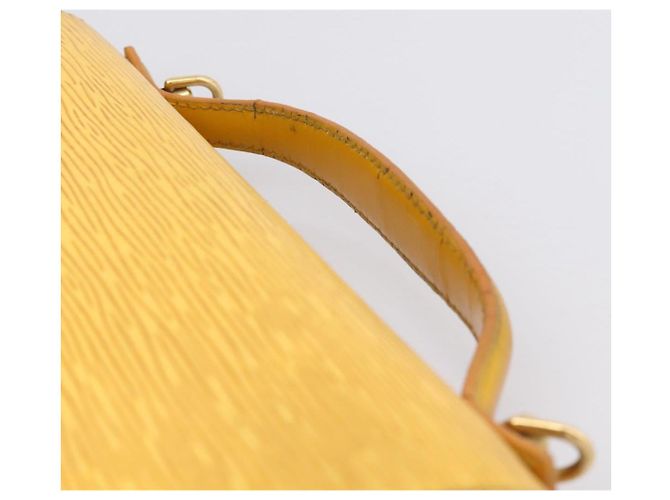 Borsa a mano LOUIS VUITTON Epi Monceau28 2way Gialla M52129 LV Auth bs37379 Giallo - vista 14
