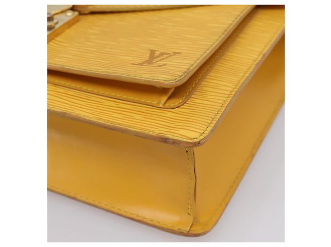 Borsa a mano LOUIS VUITTON Epi Monceau28 2way Gialla M52129 LV Auth bs37379 Giallo - vista 15