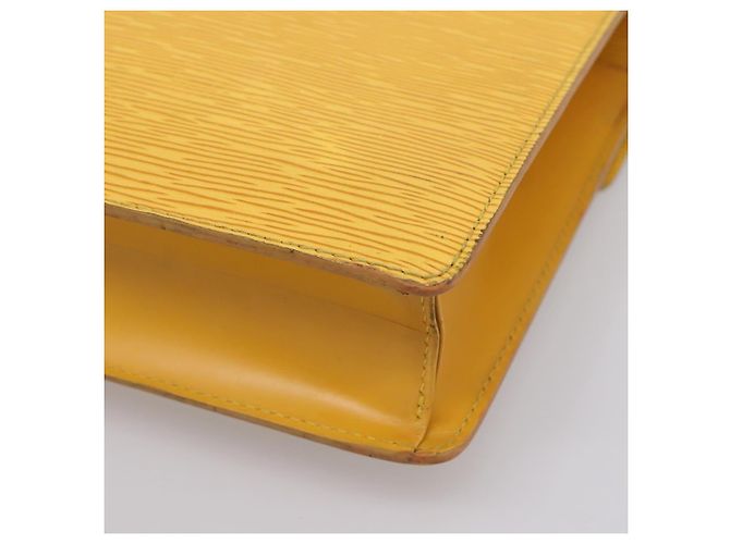 Borsa a mano LOUIS VUITTON Epi Monceau28 2way Gialla M52129 LV Auth bs37379 Giallo - vista 17
