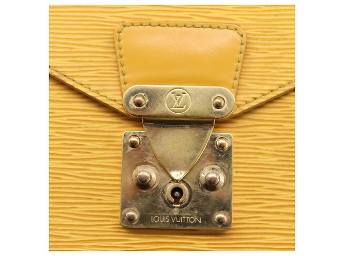 Borsa a mano LOUIS VUITTON Epi Monceau28 2way Gialla M52129 LV Auth bs37379 Giallo - vista 19