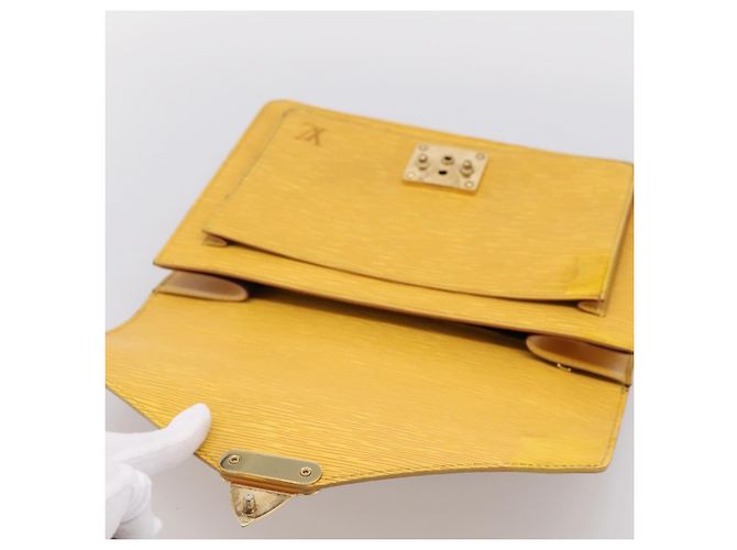 Borsa a mano LOUIS VUITTON Epi Monceau28 2way Gialla M52129 LV Auth bs37379 Giallo - vista 20