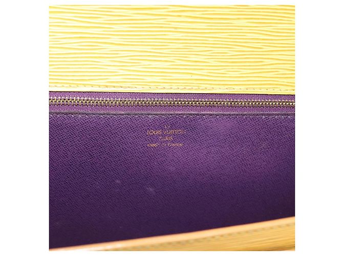 Borsa a mano LOUIS VUITTON Epi Monceau28 2way Gialla M52129 LV Auth bs37379 Giallo - vista 22