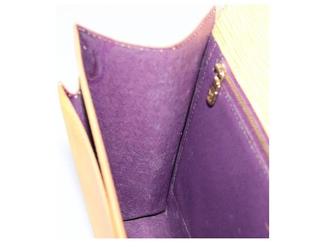 Borsa a mano LOUIS VUITTON Epi Monceau28 2way Gialla M52129 LV Auth bs37379 Giallo - vista 25