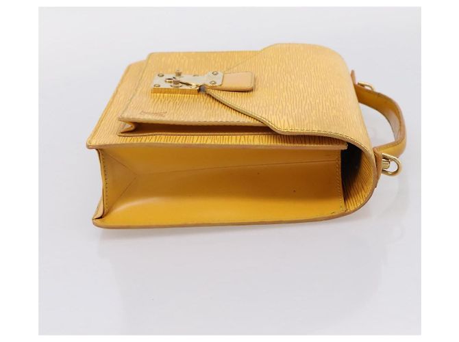 Borsa a mano LOUIS VUITTON Epi Monceau28 2way Gialla M52129 LV Auth bs37379 Giallo - vista 4