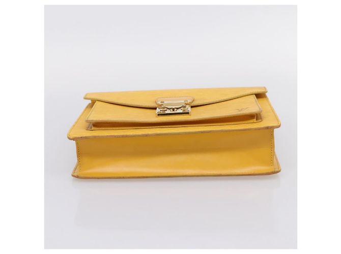 Borsa a mano LOUIS VUITTON Epi Monceau28 2way Gialla M52129 LV Auth bs37379 Giallo - vista 5
