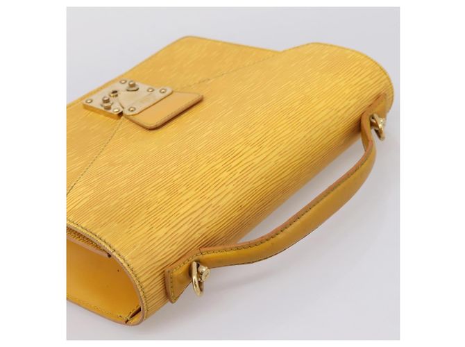 Borsa a mano LOUIS VUITTON Epi Monceau28 2way Gialla M52129 LV Auth bs37379 Giallo - vista 6