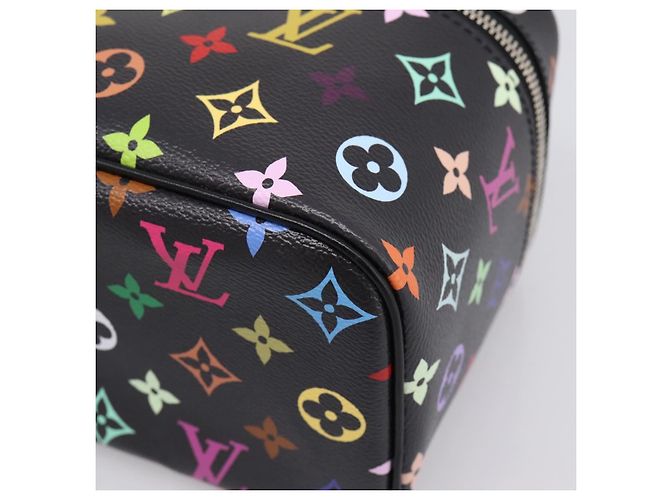 LOUIS VUITTON Monogram Multicolor Nice Mini Pouch Black M13747 LV Auth mr2917SM Schwarz - Ansicht 14
