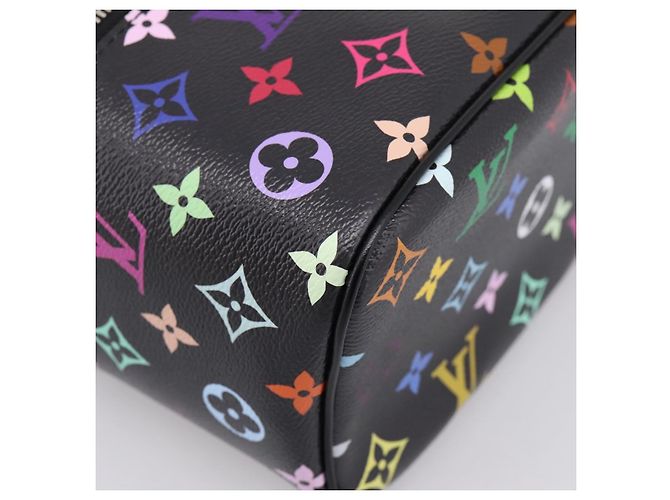 LOUIS VUITTON Monogram Multicolor Nice Mini Pouch Black M13747 LV Auth mr2917SM Schwarz - Ansicht 15