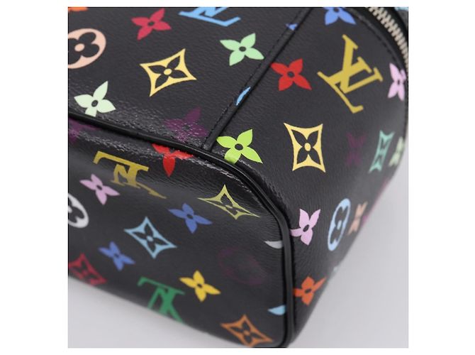 LOUIS VUITTON Monogram Multicolor Nice Mini Pouch Black M13747 LV Auth mr2917SM Schwarz - Ansicht 16