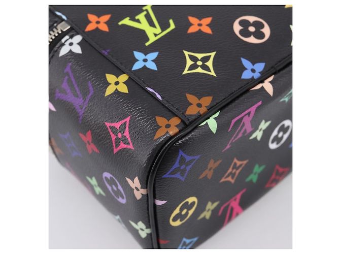 LOUIS VUITTON Monogram Multicolor Nice Mini Pouch Black M13747 LV Auth mr2917SM Schwarz - Ansicht 17