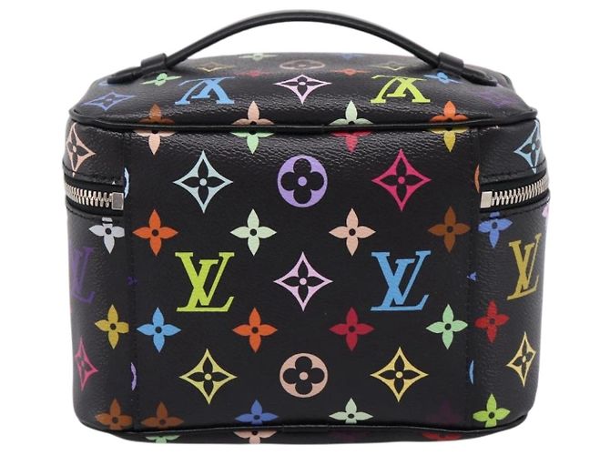 LOUIS VUITTON Monogram Multicolor Nice Mini Pouch Black M13747 LV Auth mr2917SM Schwarz - Ansicht 2