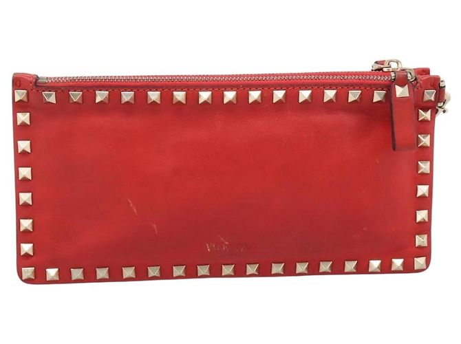 Borsa a Pochette VALENTINO Pelle Nero Oro Auth bs37371 D'oro - vista 13