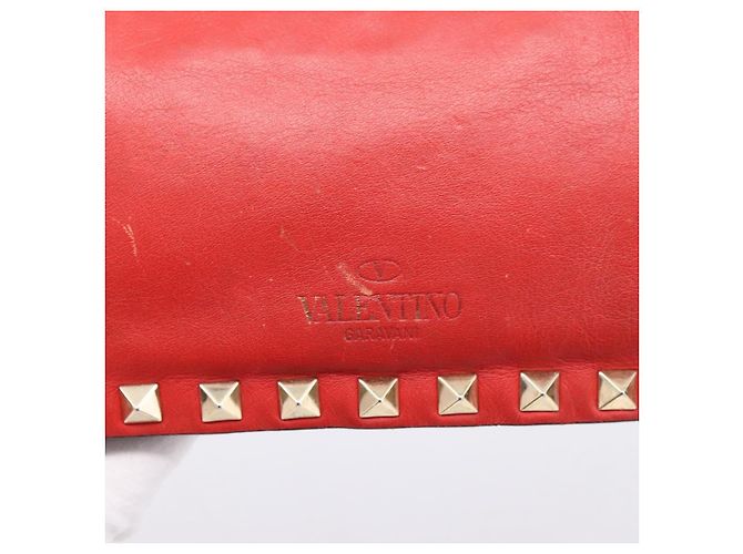 Borsa a Pochette VALENTINO Pelle Nero Oro Auth bs37371 D'oro - vista 17