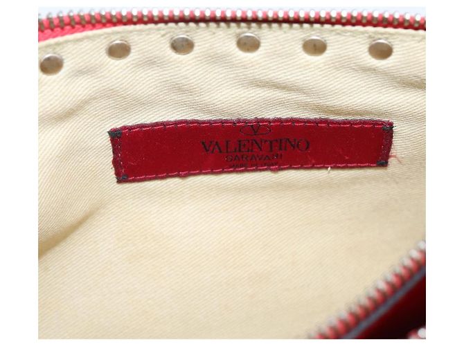 Borsa a Pochette VALENTINO Pelle Nero Oro Auth bs37371 D'oro - vista 18