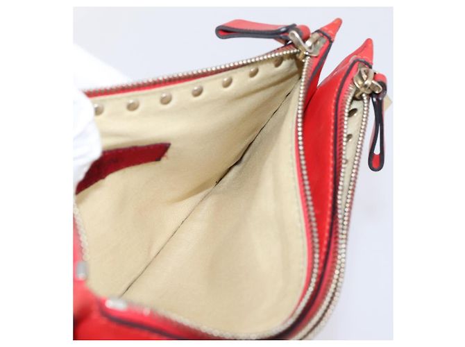 Borsa a Pochette VALENTINO Pelle Nero Oro Auth bs37371 D'oro - vista 19