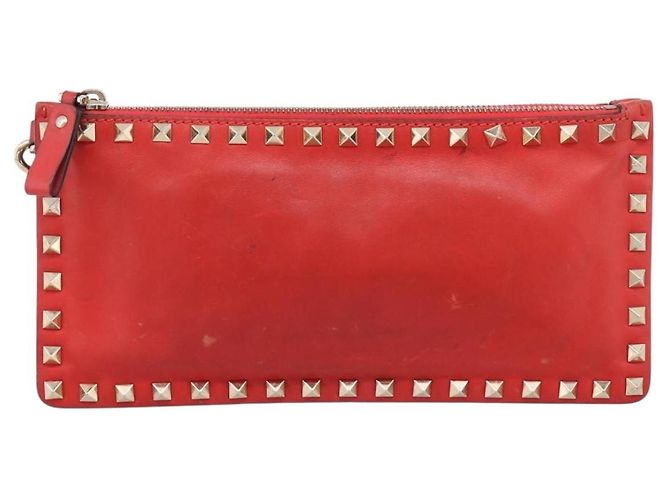 Borsa a Pochette VALENTINO Pelle Nero Oro Auth bs37371 D'oro - vista 2