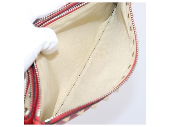 Borsa a Pochette VALENTINO Pelle Nero Oro Auth bs37371 D'oro - vista 21