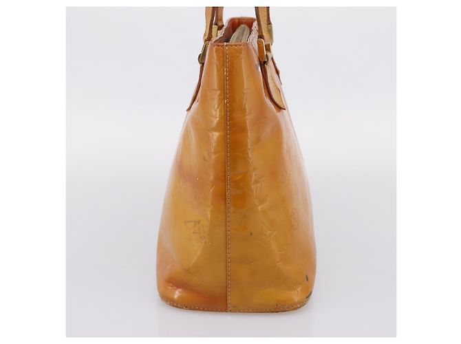 LOUIS VUITTON Monogram Vernis Houston Hand Bag Beige M91004 LV Auth bs37344 - vista 3